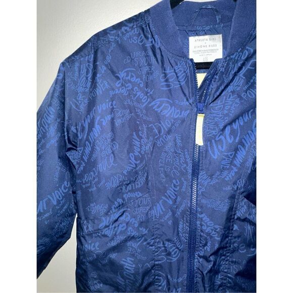 Athleta Girls x Simone Biles SB Convertible Jacket "Use Your Voice" Large 12 - Picture 3 of 7